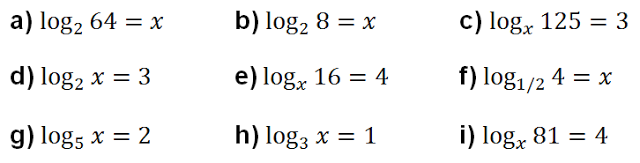 definicion de logaritmo ejercicios resueltos