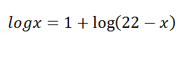 Ecuaciones Logarítmicas 