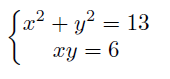 sistemas de ecuaciones no lineales
