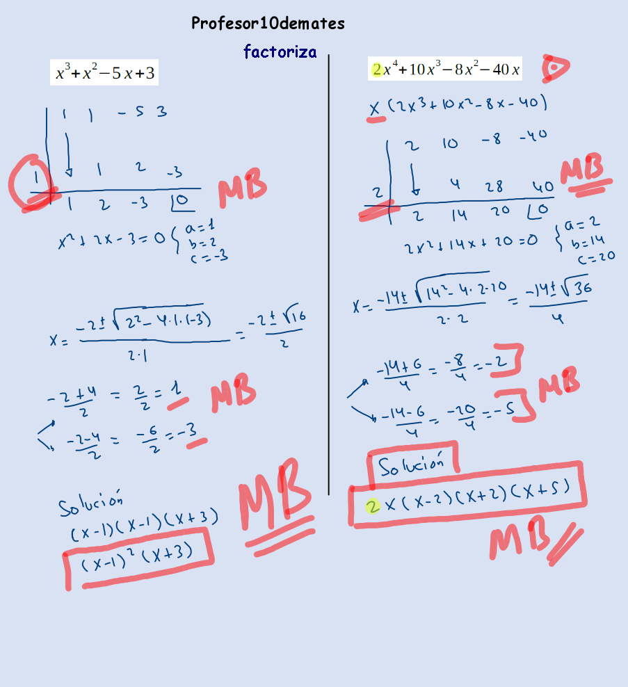 FACTORIZAR EJERCICIOS CON SOLUCIÓN PDF 1 BACHILLERATO 4 ESO 3 ESO