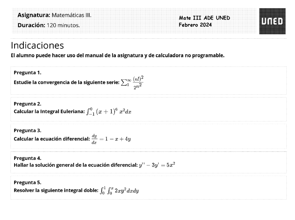 apuntes matematicas 3 ade uned examen febrero 2024 