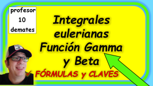 ejercicios de integrales eulerianas resueltas ADE Administracion y direccion de empresas