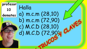 obtener el minimo comun multiplo ejercicios resueltos