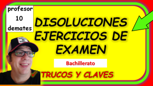 ejercicios de disoluciones 1 bachillerato de examenes químicas